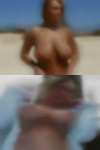 Naked woman showing hairy pussy