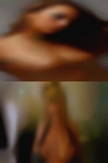 Nude woman working outside